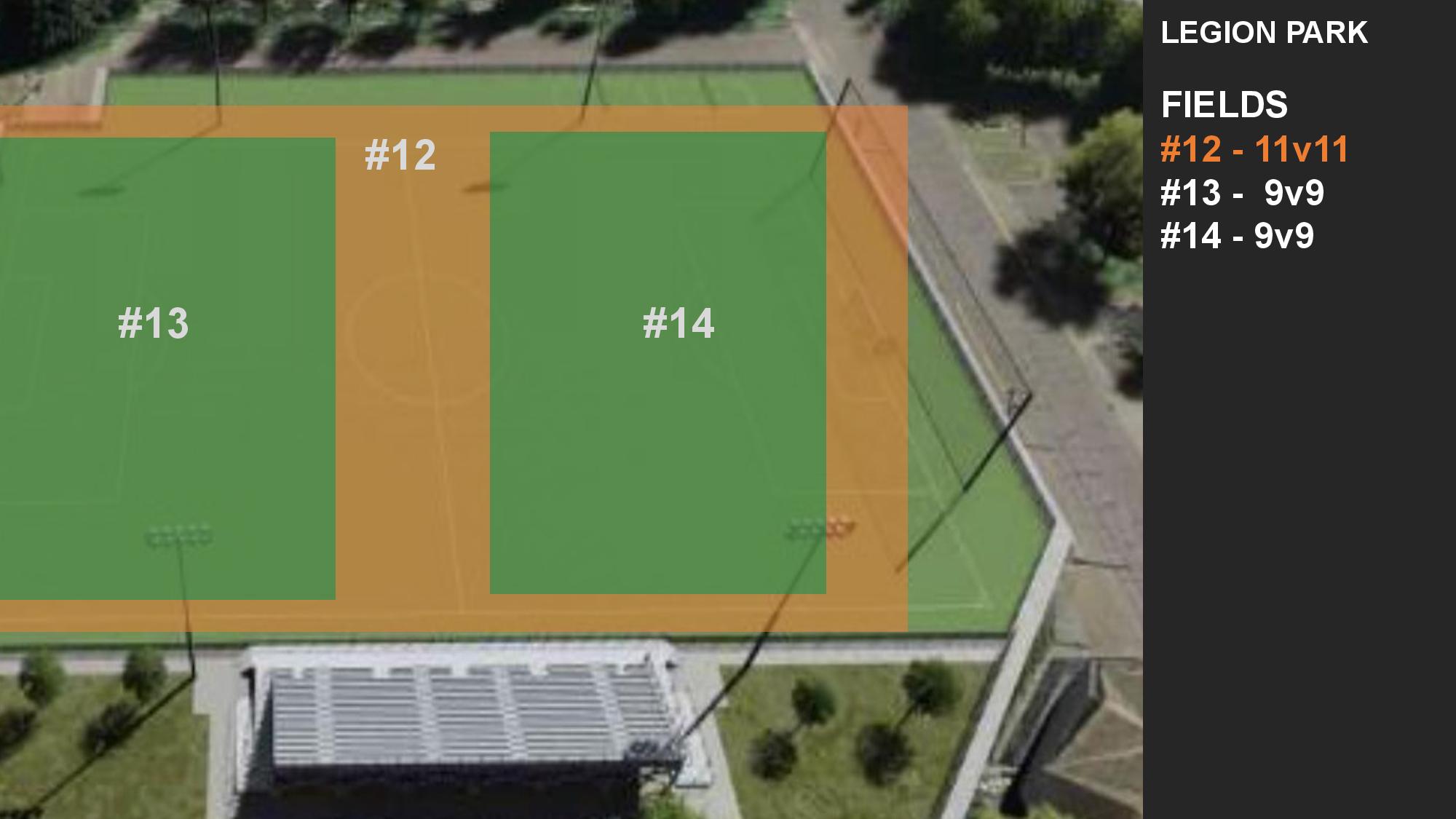 Legion Park field map